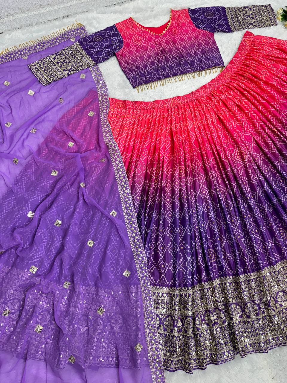 NEW PARTY WEAR LEHENGAS CHOLI  WITH DUPATTA LC-161