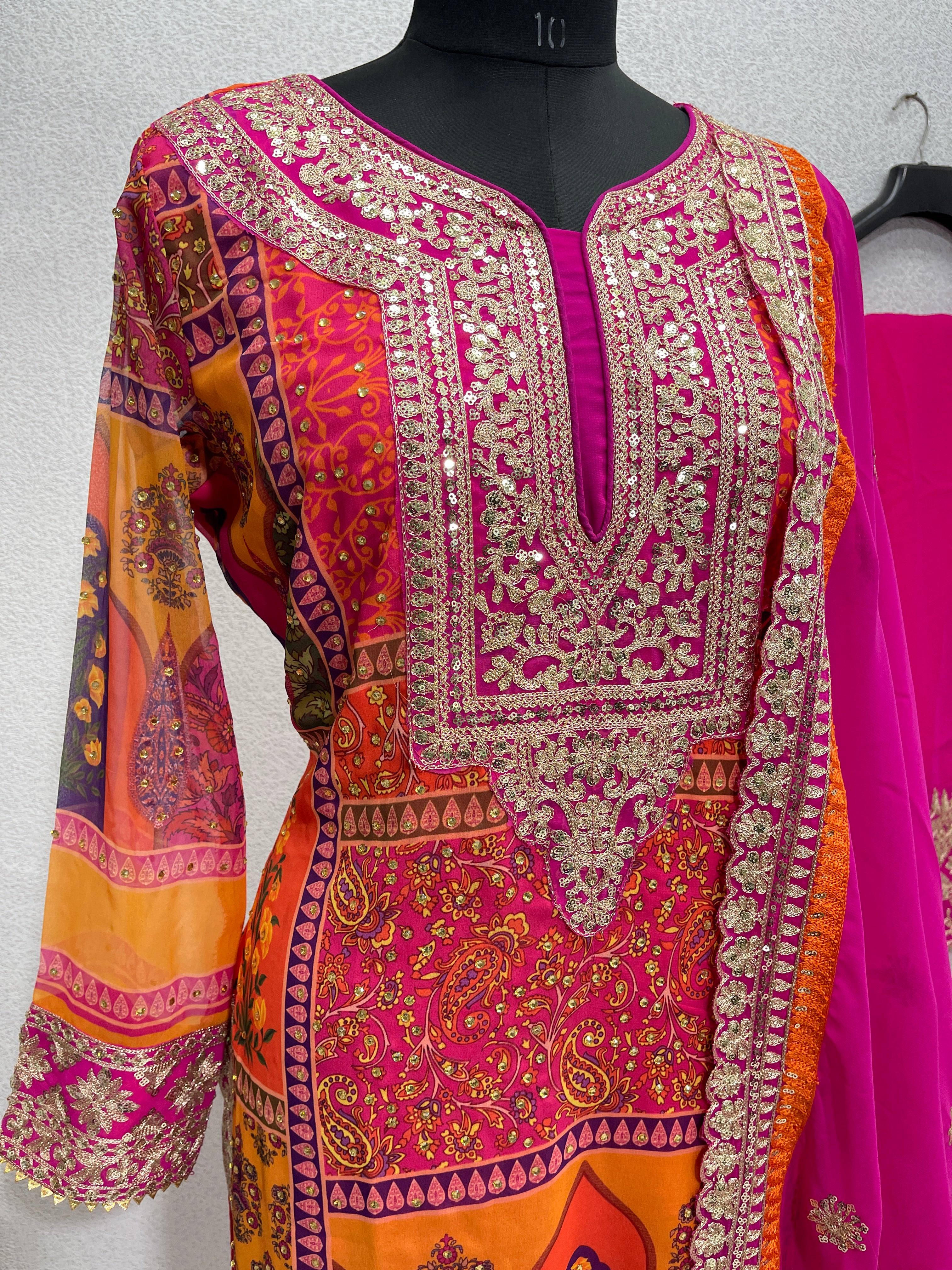New Party Wear Salvar Suit Set With Dupatta LC-1581