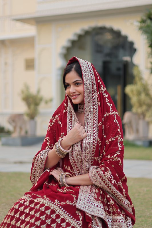New Bridal Wear Lehenga Choli  With Dupatta Set LW-7085